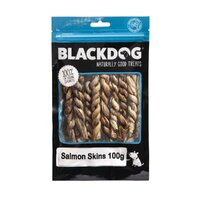 Blackdog Salmon Skins Natural Dog Chew Treats 100g