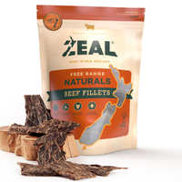 Zeal Free Range Naturals Beef Fillets Dog Cat Treat 125g