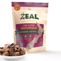 Zeal Free Range Naturals Venison Puffs Dog Cat Treat 85g 