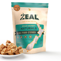 Zeal Free Range Naturals Hoki Fish Cubes Dog Cat Treat 125g 