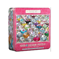 Eurographics Tea Cup Party Jigsaw Puzzle in Tin 1000 Pieces (EUR45314)