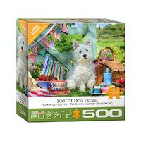 Eurographics Scottie Dog Picnic Family Jigsaw Puzzle Large 500 Pieces (EUR45461)