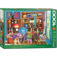 Eurographics All You Knit is Love Jigsaw Puzzle 1000 Pieces (EUR65405)