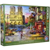 Eurographics Notre Dame Sunset Jigsaw Puzzle 1000 Pieces (EUR65530)