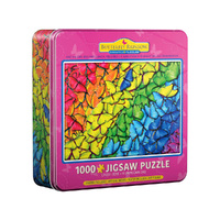 Eurographics Butterfly Rainbow Jigsaw Puzzle in Tin 1000 Pieces (EUR65603)