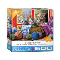 Eurographics Knittin Kittens Jigsaw Puzzle Large 500 Pieces (EUR75500)