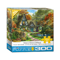 Eurographics White Swan Cottage Family Jigsaw Puzzle XL 300 Pieces (EUR80977)