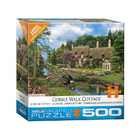 Eurographics Cobble Walk Cottage Family Jigsaw Puzzle Large 500pcs (EUR88457)