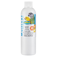 Vetafarm Multivet Liquid Vitamin Mineral Supplement Pet Bird 250ml 