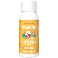 Vetafarm Origins Vitasol Drops Essential Vitamins for Small Animals 50ml