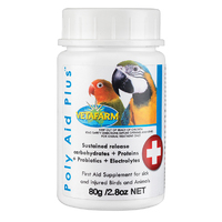 Vetafarm Poly-Aid Plus Supplement for Sick Injured Birds & Animals 80g 