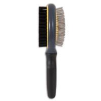 Gripsoft Double Sided Regular Pin & Bristle Brush For Dogs 