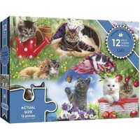 Gibsons Piecing Together Cats Jigsaw Puzzle 12 Pieces (GIB022537)