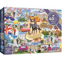 Gibsons Piecing Together Happy & Glorious Jigsaw Puzzle 40 Pieces (GIB022636)