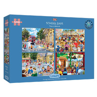 Gibsons School Days Jigsaw Puzzles 4 x 500 Pieces (GIB050639)