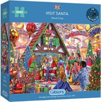 Gibsons Visit Santa by Steve Crisp Jigsaw Puzzle 1000 Pieces (GIB063462)