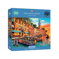 Gibsons San Marco Sunset by Dominic Davison Jigsaw Puzzle 1000pcs (GIB063479)