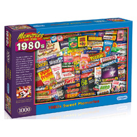 Gibsons 1980s Sweet Memories Jigsaw Puzzle 1000 Pieces (GIB070309)