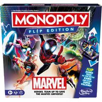 Hasbro Monopoly Flip Edition Marvel Board Game 2-4 Players Ages 8+ (HASF9931)