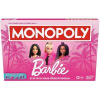 Hasbro Monopoly Barbie Edition Board Game 2-6 Players Ages 8+ (HASG0038)