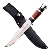 Survivor Wooden Fixed Knife w/ Sheath 305mm (K-HK-781L)