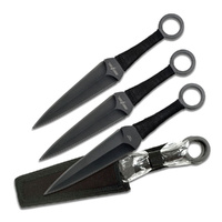 Perfect Point Black Dagger Throwing Knife Set 3pcs (K-PP-024-3)