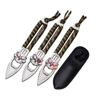 Perfect Point Skull Throwing Knife Set with Bottle Opener (K-PP-135-3)