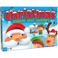 Outset Media Christmas Snakes & Ladders Board Game 2-6 Players (OUT19238)