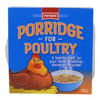 Peters Porridge for Poultry Chicken Feed 4 x 100g 
