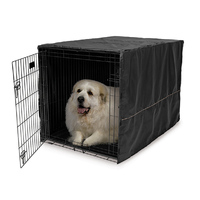 Midwest Dog Washable Crate Cover Durable Polyester Black 48" 120cm 