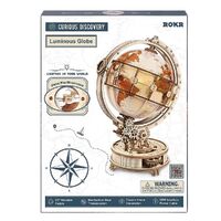 Robotime DIY Luminous Globe ST003 3D Wooden Puzzle Kit (ROB116519)