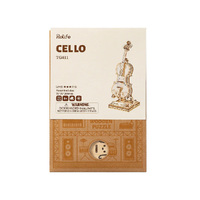 Robotime Rolife DIY Cello TG411 3D Wooden Puzzle Kit 58pcs (ROB116809)