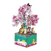 Robotime Cherry Blossom Tree AM409 Mechanical Music Box (ROB122510)