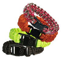 UST Survival Bracelet Assorted 203mm 4 Pack (U-295B8-A4)