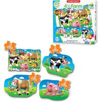 The Learning Journey 4-in-A-Box Farm Jigsaw Puzzles 20 Pieces (UGLJ627419)