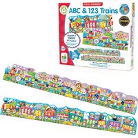 The Learning Journey Puzzle Doubles ABC & 123 Trains Jigsaw Puzzle (UGLJ854631)