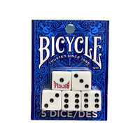 Bicycle 6-Sided Black-Dot Dice Blister Pack Set of 5 (USP001066)