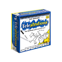 The Original Telestrations Family Party Game 4-8 Players Ages 12+ (VEN04354)