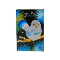 3D Bird Miniature Model Crystal Jigsaw Puzzle Clear 48 Pieces (VEN901754)