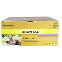 Drontal Tablet Allwormer for Cats & Kittens 4kg 48 Pack