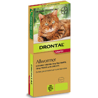 Drontal Tablet Allwormer for Large Cats & Kittens 6kg 48 Pack
