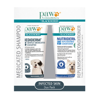 PAW Mediderm Nutriderm Dogs Antibacterial Shampoo & Conditioner Duo Pack