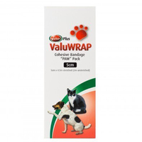 Valuwrap Cohesive Conforming Bandage Paw Pack 5cm x 4.5cm x 10 