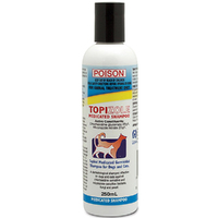 Fidos Topizole Dogs & Cats Medicated Treatment Shampoo 250ml 