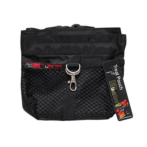 Black Dog Treat Pouch Dog Treat Bag Black Regular 