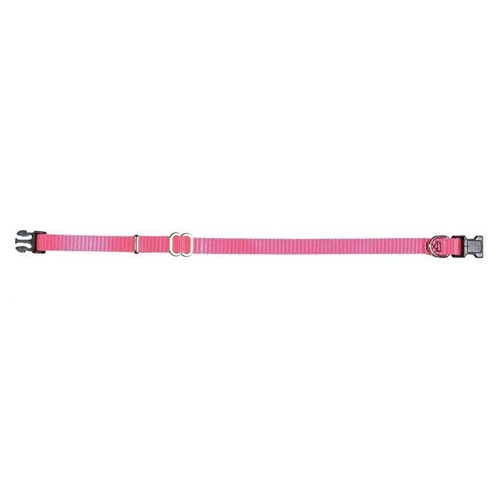 Prestige Pet 3/8 Inch Adjustable Nylon Puppy Collar Hot Pink 23-36cm