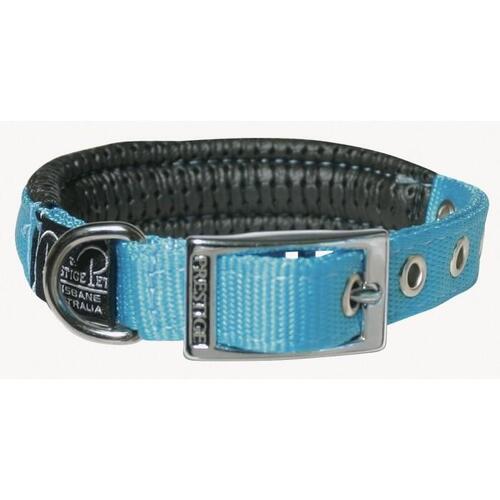 Prestige Pet Soft Padded Adjustable Dog Collar Turquoise 3/4 Inch x 46cm