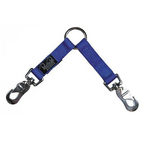 Prestige Pet Two-Dog Coupler Leash Attachment Blue 3/4 Inch x 61cm