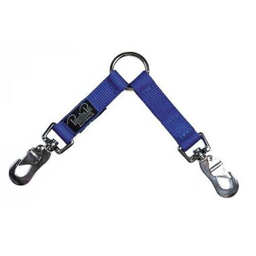 Prestige Pet Two-Dog Coupler Leash Attachment Blue 3/4 Inch x 122cm