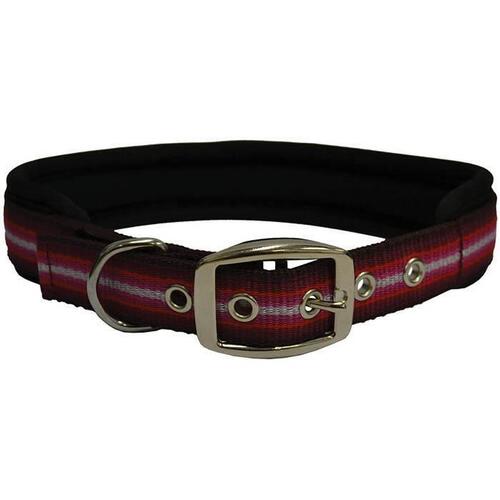 Zeez Memory Foam Padded Dog Collar Red Ribbon 71cm